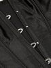 Haut Corset Panneau en Dentelle à Epaule Dénudée à Lacets - Noir XL