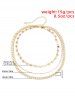 Vintage Star Layered Clavicle Necklace -  