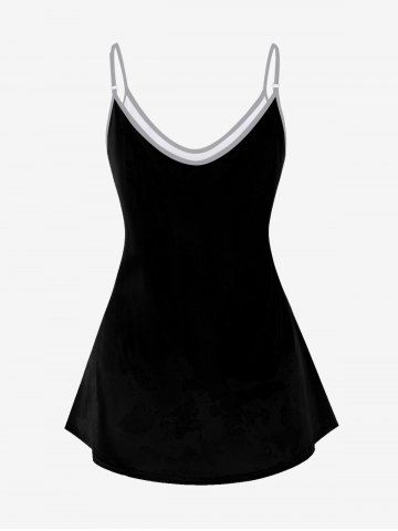 Gothic Skeleton Rose Print Cami Top