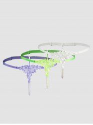 3Pcs T-Feuille Réglable Fausse Perle Délicate - Multi Taille Unique