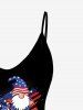 Plus Size American Flag Printed Patriotic Tank Top -  