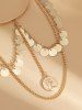 Vintage Portrait Sequined Tassel Arm Cuff -  