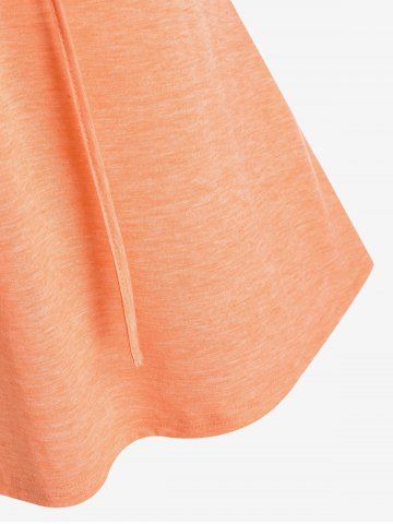 Plus Size Casual Lace Up Cami Tank Top