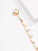 Sweet Cool Punk Rhinestone Butterfly Decor Nose To Earrings Chain -  