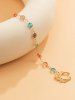 Boucles D'Oreilles Pendantes Motif Adorable Nez en Cristal Fantaisie Coloré Style Punk - Multi 