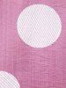 Plus Size Geometric Stirped Plaid Print Round Neck Short Sleeve T Shirt -  