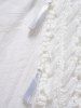 Crochet Sleeveless Hollow Out Plain Color A Line Beach Cover-up Dress -  