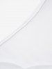 Flower Lace Panel Plain Color Scalloped V Neck Short Sleeve A Line Mini Dress -  
