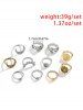 11 Pièces Bagues Visage Lune et Etoile Style Vintage - Multi 