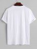 O Ring Zip Lace Up Pocket T Shirt -  
