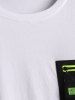 O Ring Zip Lace Up Pocket T Shirt -  