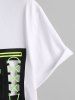 O Ring Zip Lace Up Pocket T Shirt -  