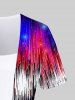 3D Sparkles Light Beam Printed Twofer Tee and Leggings Plus Size Summer Matching Set -  