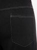 Plus Size High Waist Topstitching Wide Leg Shorts -  