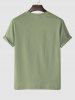 C'EST LA VIE Letter Printed Short Sleeves T-shirt -  