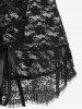 Gothic Vintage Lace-up Floral Lace Corset Top -  
