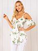 Flower Print O Ring Tank Top -  