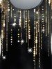 Plus Size 3D Sparkles Light Beam Printed Short Sleeves Tee -  