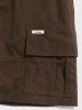 Corduroy Solid Color Applique Cargo Shorts -  