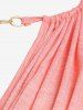 Plus Size & Curve Ruched Keyhole Surplice Tank Top -  