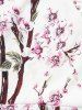 Plus Size Floral Allover Print Cold Shoulder Belted A Line Dress -  