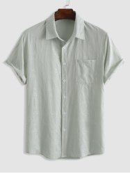 Butterfly Jacquard Pocket Shirt -  