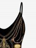 Gothic Skull Chain Print Cami Top -  