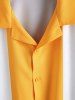 Camp Collar Colorblock Shirt -  