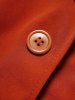 Plain Color Mock Button V Neck Short Sleeve High Waisted A Line Mini Dress -  
