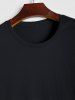 Plain Color Basic Short Sleeves T-shirt -  