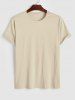 Plain Color Basic Short Sleeves T-shirt -  