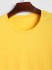 Plain Color Basic Short Sleeves T-shirt -  