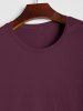 Plain Color Basic Short Sleeves T-shirt -  