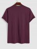 Plain Color Basic Short Sleeves T-shirt -  