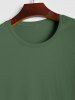 T-shirt de Base Simple à Manches Courtes - Vert clair M