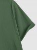 T-shirt de Base Simple à Manches Courtes - Vert clair M