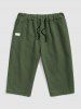 2Pcs Patch Design Casual Knee-length Shorts -  