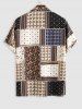 Ethnic Style Paisley Pattern Short Sleeves Shirt -  