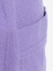 Robe Tablier avec Poches en Coton Grande-Taille - Pourpre  L | US 12