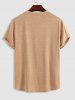 T-shirt de Sport Respirant en Tissu à Manches Courtes - café lumière L