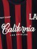 Short Sleeves Blokecore California LA Striped T Shirt -  