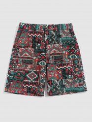 Ethnic Style Braided Shorts -  
