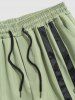 Pantalon Cargo avec Bretelles et à Plusieurs Poches - Vert L