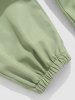 Pantalon Cargo avec Bretelles et à Plusieurs Poches - Vert L