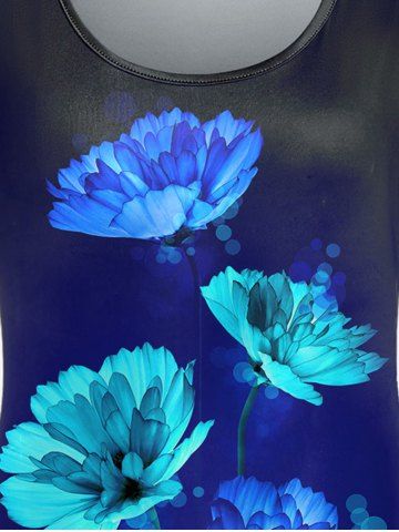 3D Light Flower Printed Short Sleeve Tee and Flare Pants Plus Size Outfits