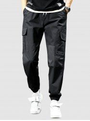 Lapel Design Multi-pockets Design Beam Feet Cargo Pants -  