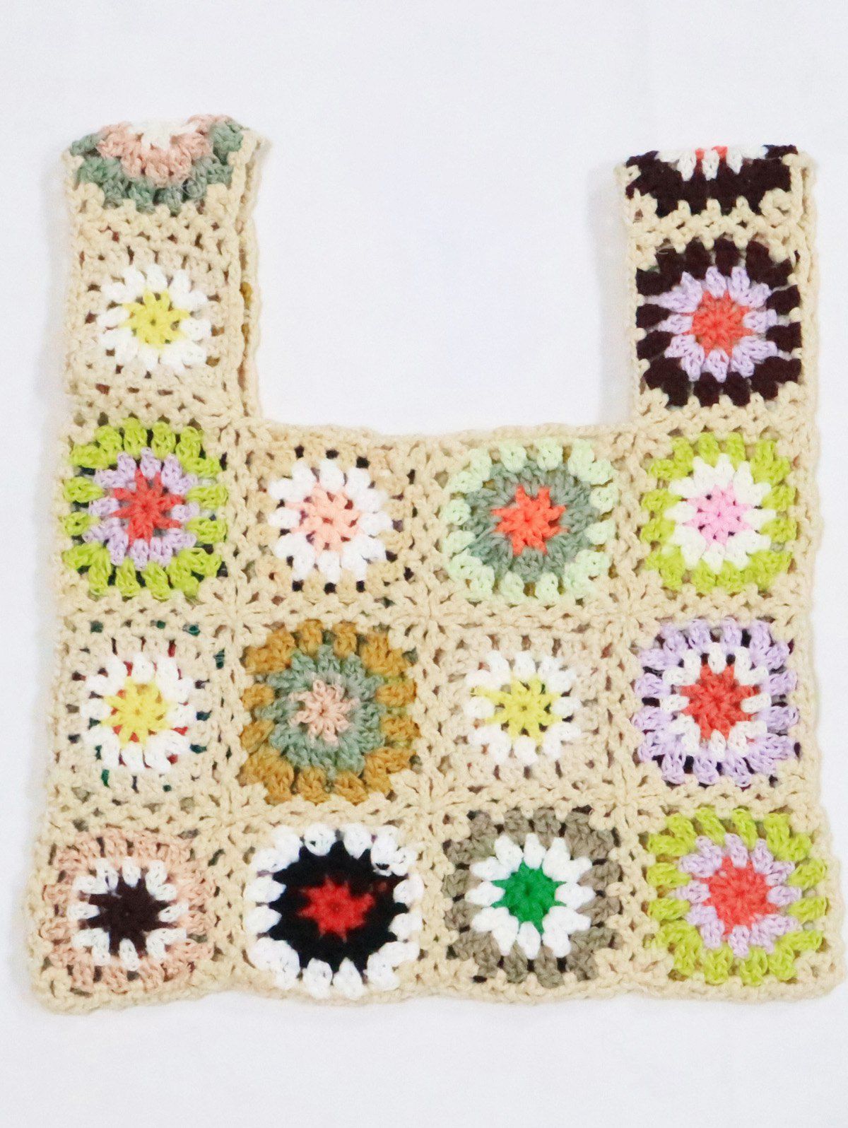 Outfits Flower Pattern Crochet Bag  