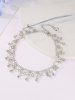 Beach Rhinestone Tassel Anklet -  