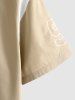 NEW YORK Embroidery Short Sleeves Colorblock Shirt -  