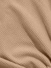 Drawstring Hem Corduroy Pants -  